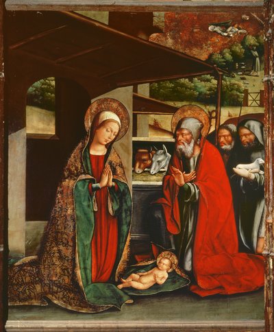 Adoration of the Shepherds, Altarpiece from the Church of Santa Maria Palau-Solita, Barcelona by (attr. to) Master of Ares