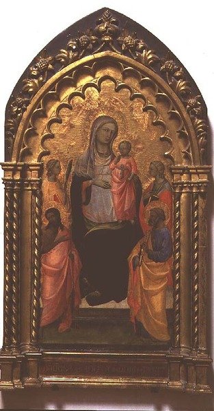 Madonna and Child with Saints by (c.1370 1425) Lorenzo Monaco