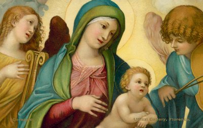 Madonna and Child with Angels by (c.1489 1534) (after) Correggio