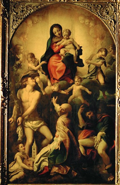 The Madonna of Saint Sebastian by (c.1489 1534) Correggio