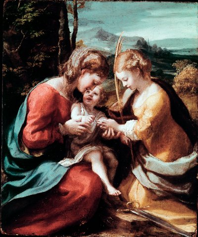 The Mystical Marriage of St. Catherine of Alexandria by (c.1489 1534) Correggio