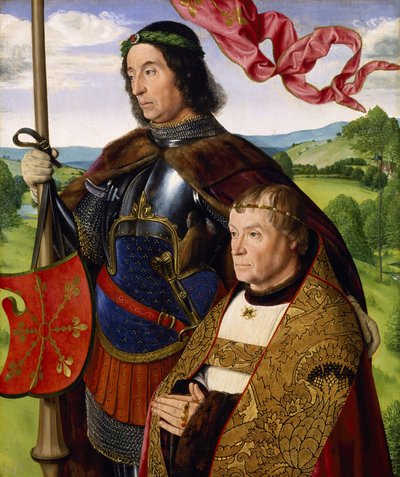 St Maurice with a Donor by (fl.c.1483 c.1529) Master of Moulins