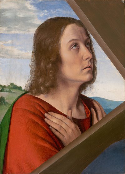 Fragment from Christ Carrying the Cross: Saint John the Evangelist by (fl.c.1483 c.1529) Master of Moulins