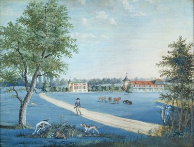 Hunting in the Parc du Raincy by 1717 1806 Carmontelle