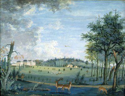 Parc du Raincy, the Chateau and the Rocks by 1717 1806 Carmontelle