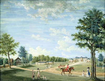 The Chateau of Raincy, the Stables and the Russian Village by 1717 1806 Carmontelle