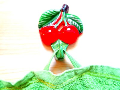Cherries Kitchen Hook Vintage Summer Garden by Martina Konitzky