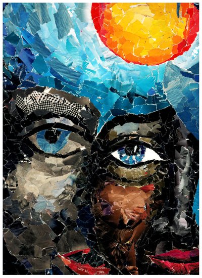 Double Face in Mosaic by Phantalis