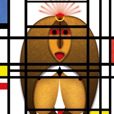 Animal Rationale (III) - Hommage Piet Mondrian by Alexander Eibach