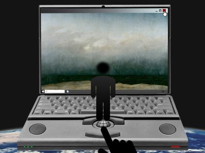 Der Blick ins Bild (aus der Serie: Windows) by Alexander Eibach