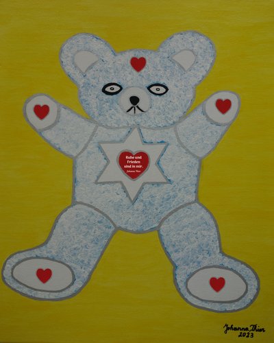 Rosental Peace Teddy by Johanna Thier