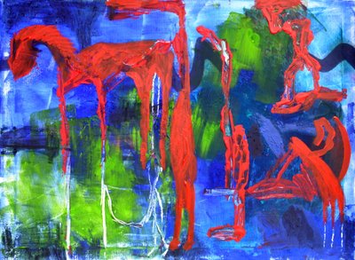 Men came with horses. We had no horses. by Alexandra Gertrud Maria Marx