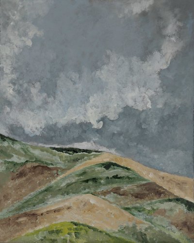 Wheat Fields on the Hill by M. Vet
