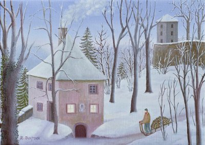 Mönchsberg Alley 13 in Winter by Regine Dapra