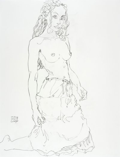 In the White Dress by Gunter Langer