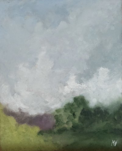 Wind Swirl on Lavender Hedge by M. Vet