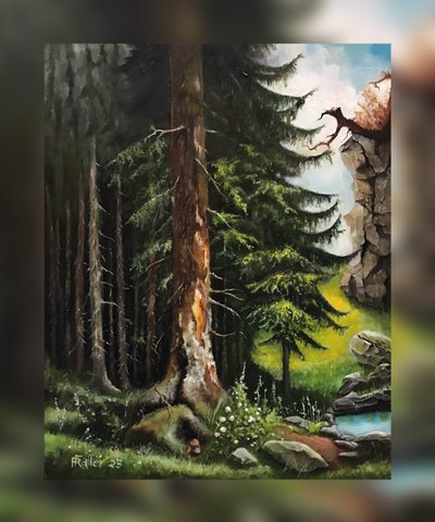 Clearing in the Deep Forest by Faller Rüdiger - Tician