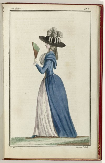 Cabinet des Modes ou les Modes Nouvelles, 15 August 1786, pl. I by A.B. Duhamel