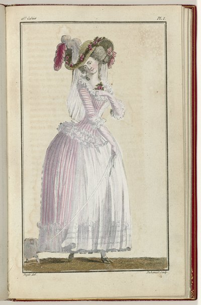 Cabinet des Modes ou les Modes Nouvelles, 15 June 1786, pl. I by A.B. Duhamel