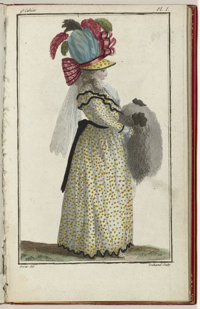 Cabinet des Modes ou les Modes Nouvelles, 15 March 1786, pl. I by A.B. Duhamel