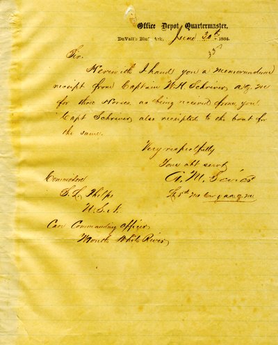 Letter from A. M. Sevier, Duvall