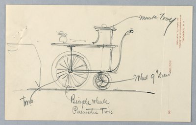 Design for Serving Table on Wheels by A.N. Davenport Co.