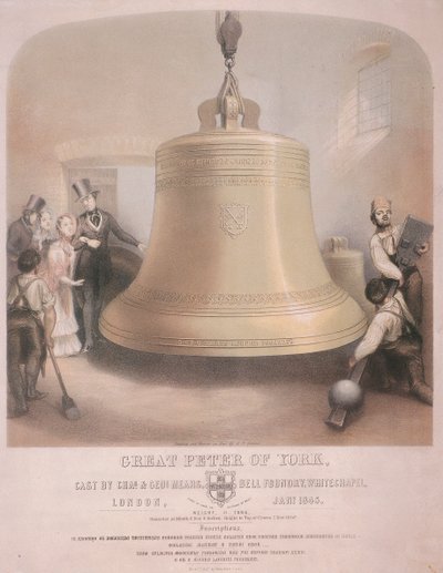 View of the Great Peter of York bell by AR Grieve