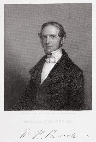 William Hickling Prescott, engraved by Thomas B. Welch after a daguerreotype by A.S. and Hawes, J. Southworth