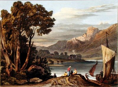 The New Weir. Looking up the River, plate 11 from Description of the River Wye, engraved by Theodore Henry Fielding, 1818 by A.V. Copley after Fielding