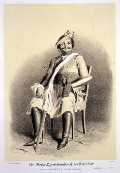 The Maha-Rajah-Hindoo-Rao-Babadoor, from 