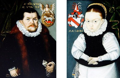 A Pair of Portraits, c.1594 by A. A. Monogrammist