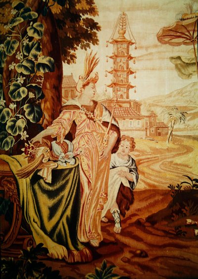Asia, from a tapestry of the four corners of the world (detail) by A. Baertams