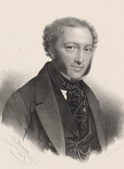 Portrait of pianist and composer Ignaz Moscheles by A. Brandt