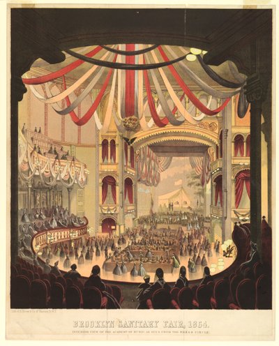 Interior View of the Academy of Music as Seen from Dress Circle by A. Brown and Company