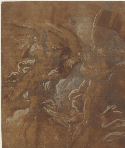 Two Winged Men by A. Carracci (attributed to)