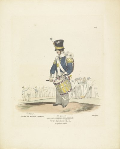 Drummer in Full Uniform, 1820-1825 by A. Courtois