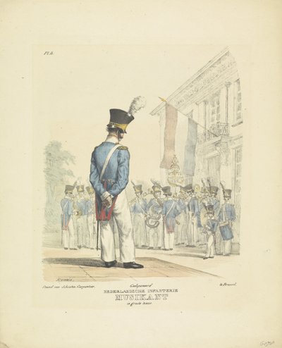 Musician in Full Uniform by A. Courtois