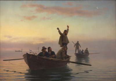 Garfish Catch with Drift Net. Early Morning by A. Dorph