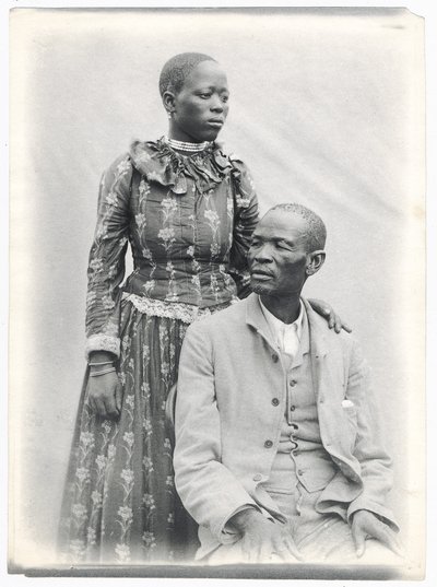 Khama and His Wife, c.1910 by A. E. Hargreave