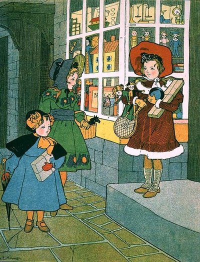 A Visit to the Toyshop, page from an illustrated children