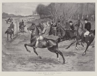 A Drag Hunt in Epping Forest by A. G. Small