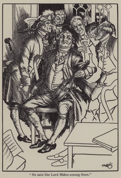 Illustration for The Essays of Elia by Charles Lamb by A. Garth Jones