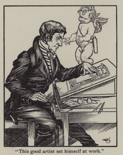 Illustration for The Essays of Elia by Charles Lamb by A. Garth Jones