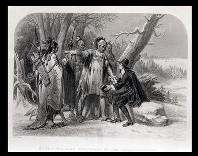 Roger Williams sheltered by the Narragansetts, from 