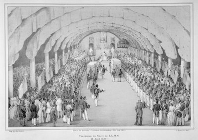 Coronation of General Faustin Soulouque as Emperor of Haiti, 18th April 1852, from 