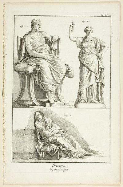 Design: Draped Figures, from Encyclopedia by A. J. Defehrt