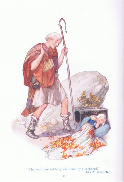 The poor deserted baby was found by a shepherd (The Winter