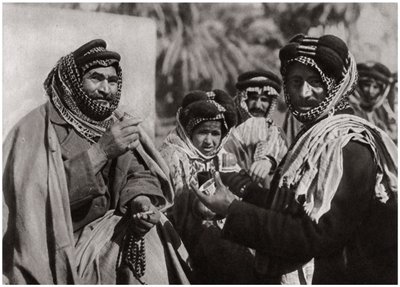 A sheikh enjoying the famous Arab coffee, Iraq, 1925 by A. Kerim