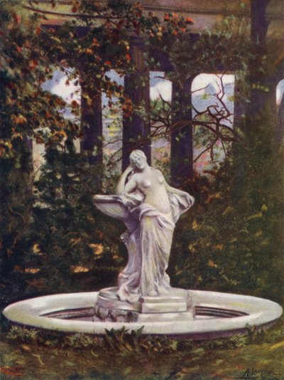A Beautiful Fountain in Berlin by A. Langfier