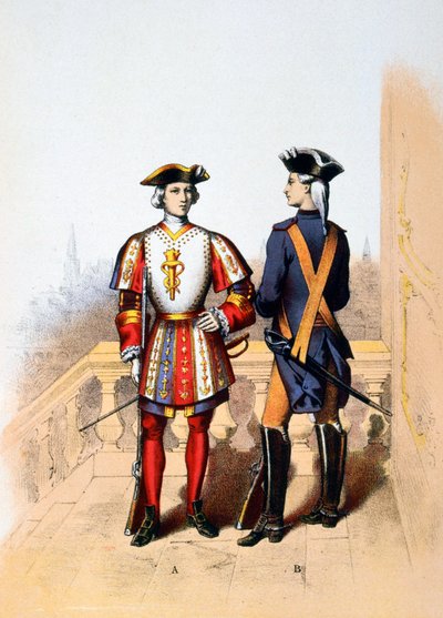 Royal guard to the king, and cavalier by A. Lemercier